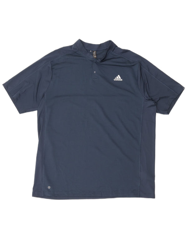 T-shirt Adidas Aeroready da uomo Top XL in poliestere blu navy