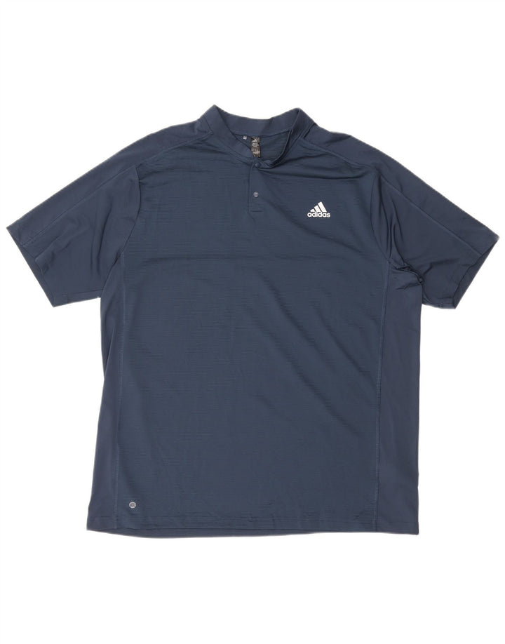 T-shirt Adidas Aeroready da uomo Top XL in poliestere blu navy