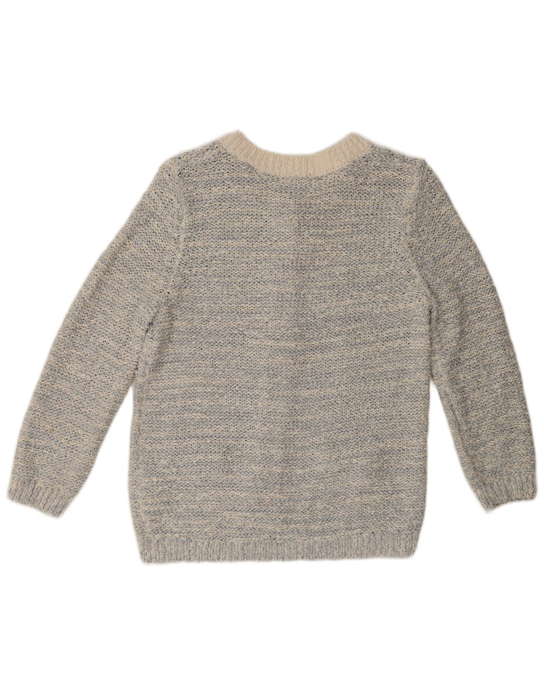 Maglione cardigan da donna Marks & Spencer UK 12 medio argento chiazzato