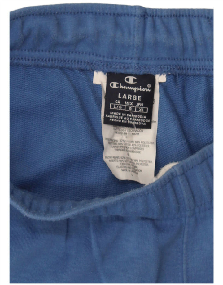 Pantaloncini sportivi grafici da uomo Champion grandi in cotone blu