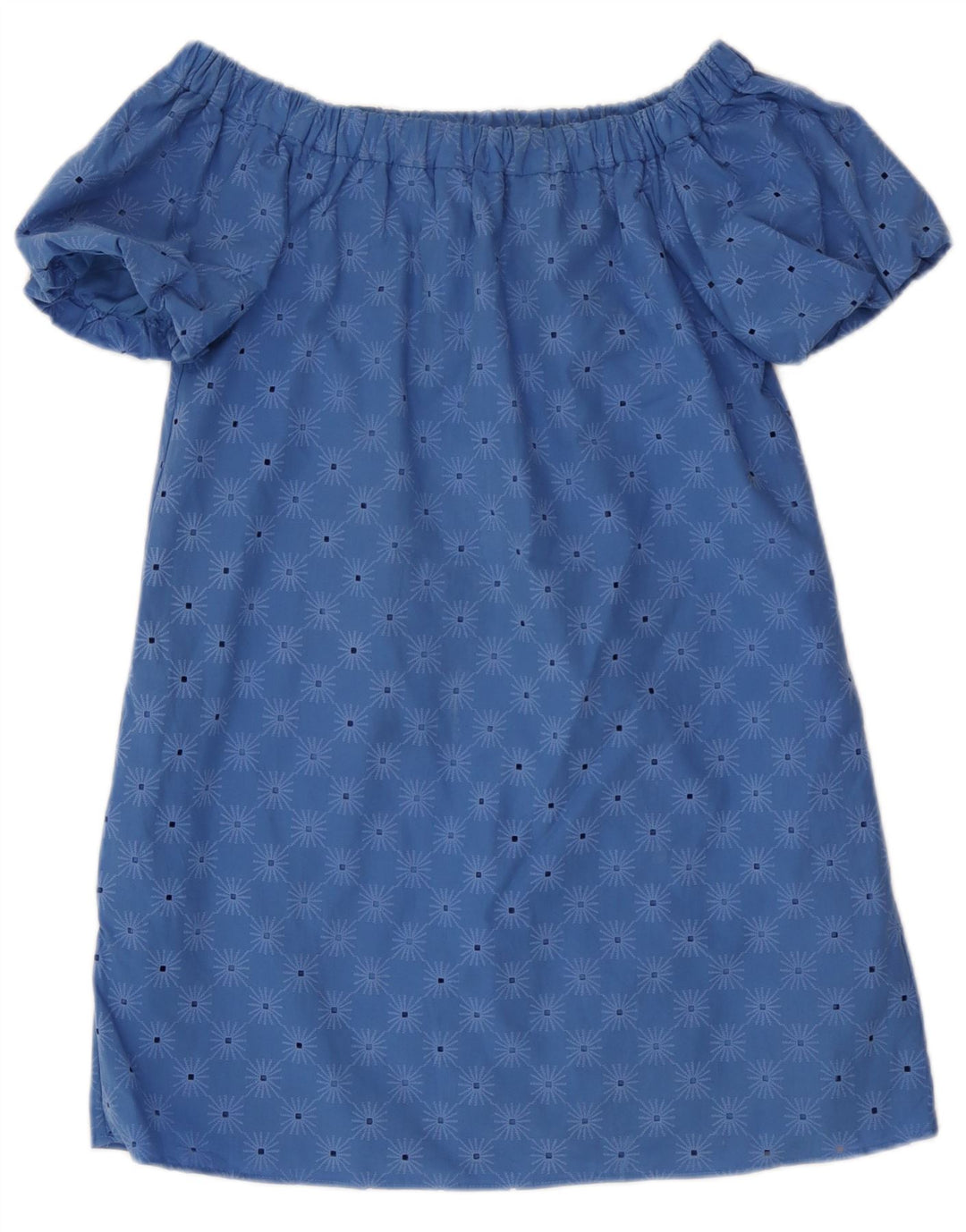 Mini abito con spalle scoperte Zara da donna UK 10 piccolo blu