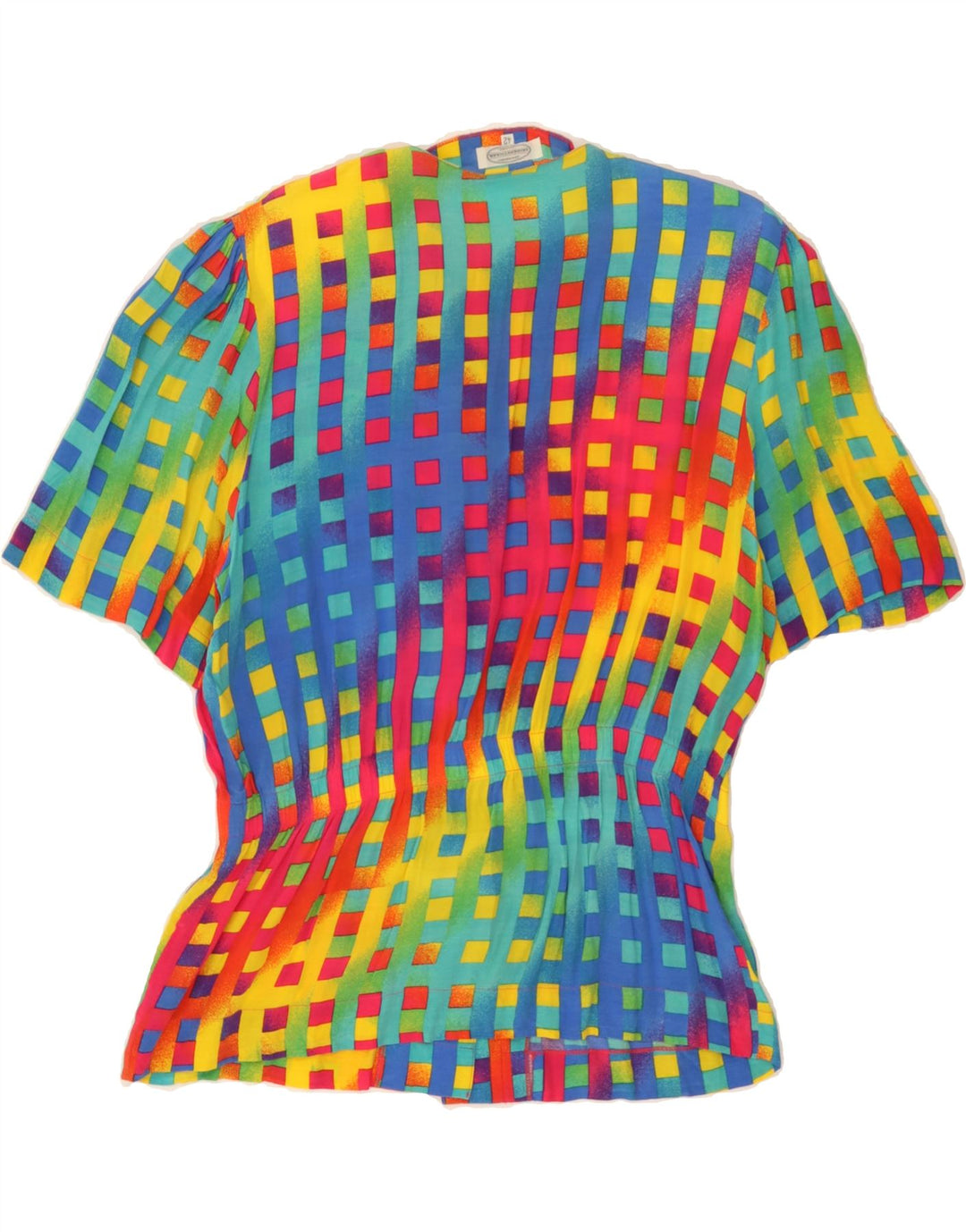 SEIDENSTICKER Womens Shirt Blouse EU 42 Large Multicoloured Check Vintage Seidensticker and Second-Hand Seidensticker from Messina Hembry 