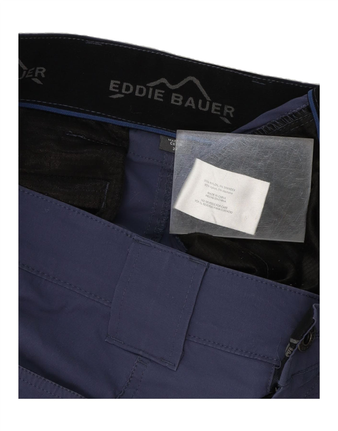 EDDIE BAUER Mens Cargo Shorts W32 Medium Navy Blue Nylon Vintage Eddie Bauer and Second-Hand Eddie Bauer from Messina Hembry 
