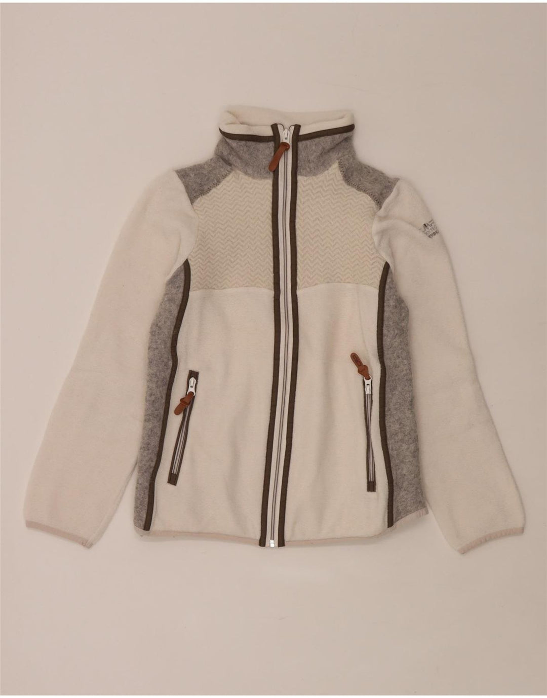 Giacca in pile da donna CMP UK 10 Small White Colourblock