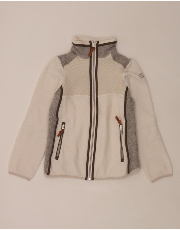 Giacca in pile da donna CMP UK 10 Small White Colourblock