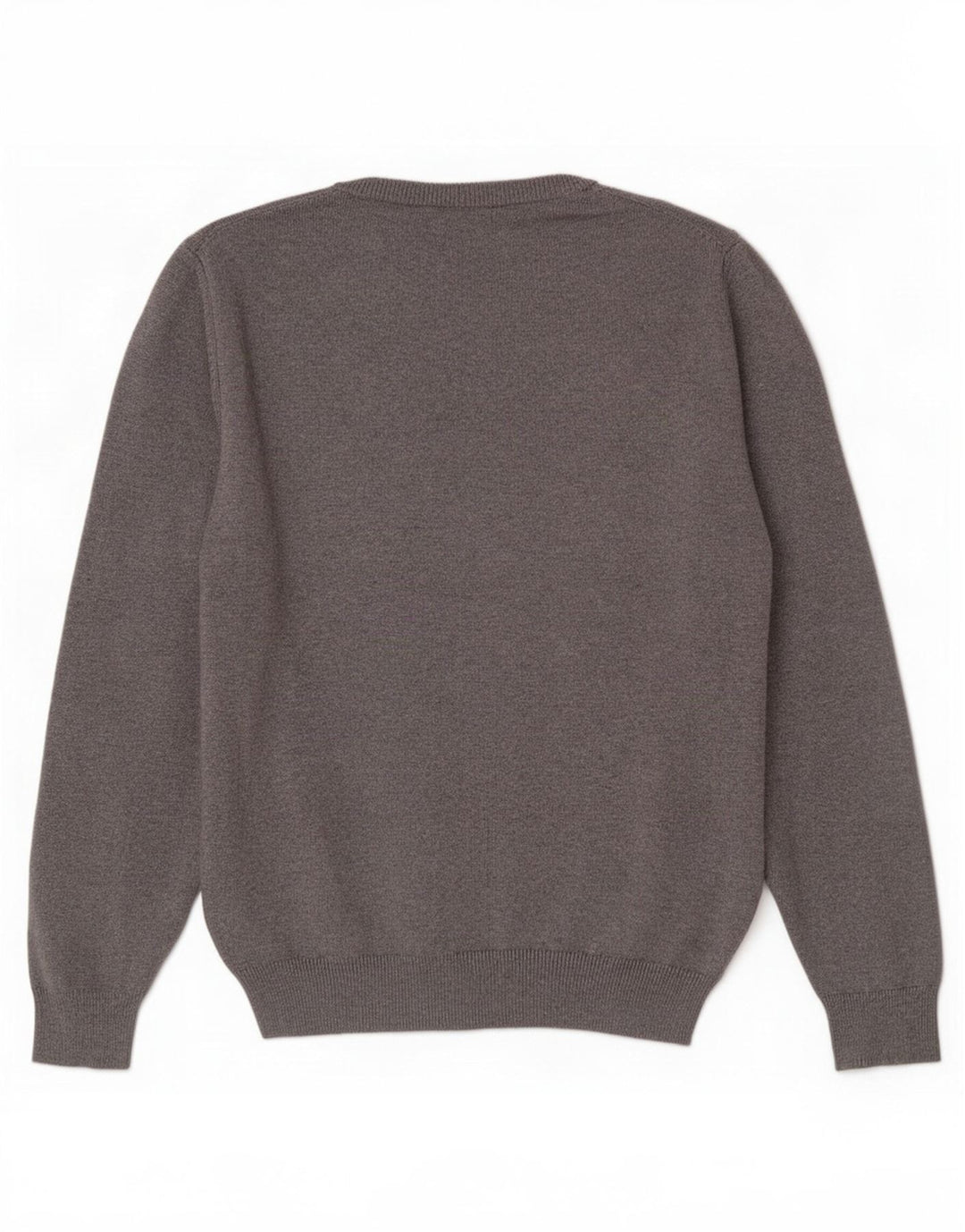 Crew Clothing Maglione da uomo con scollo a V grande cotone grigio