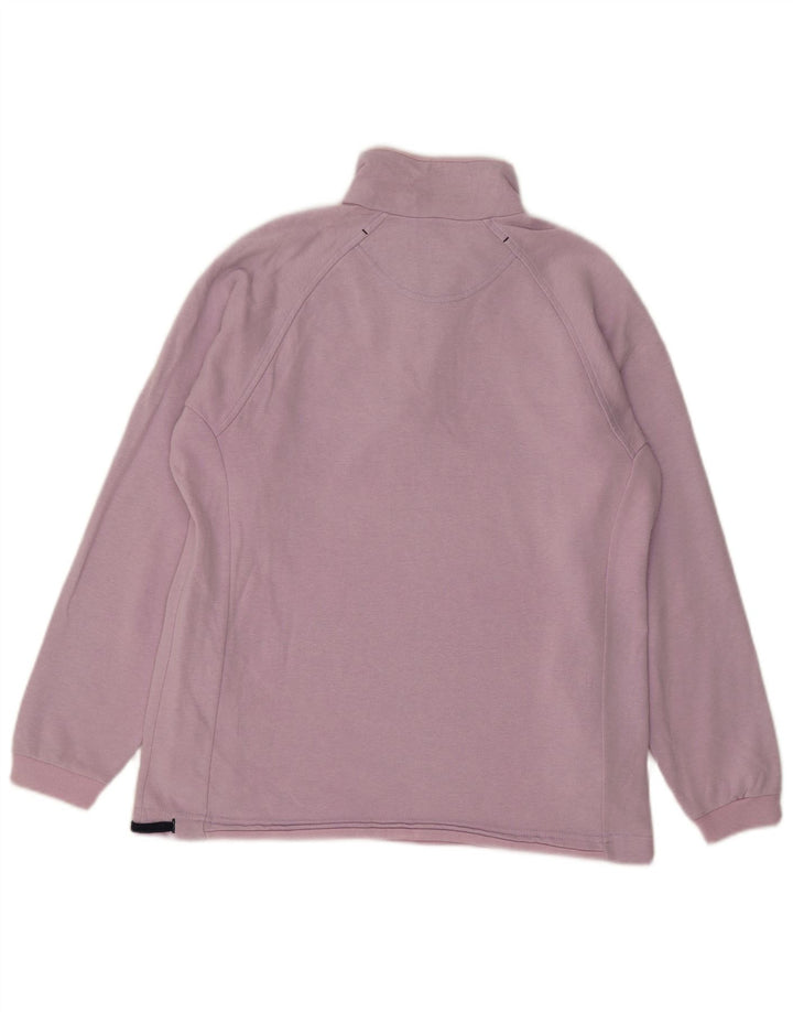 Felpa Champion da uomo con collo con zip, maglione piccolo, cotone viola