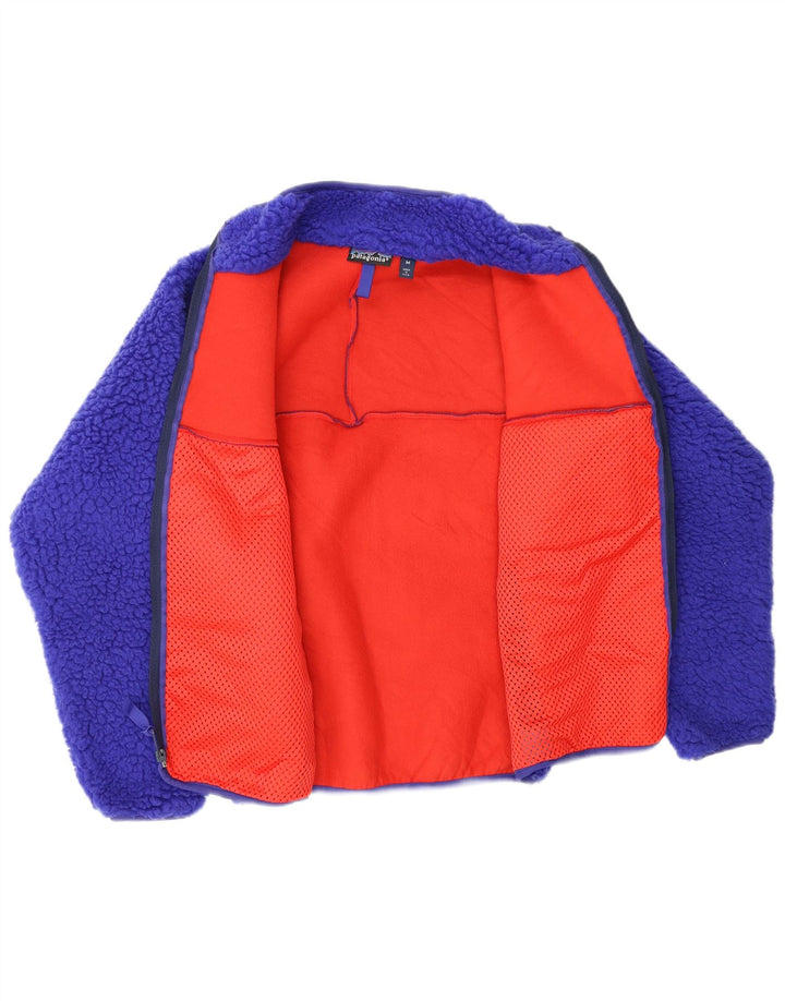 Giacca in pile da uomo Patagonia UK 38 Poliestere blu medio