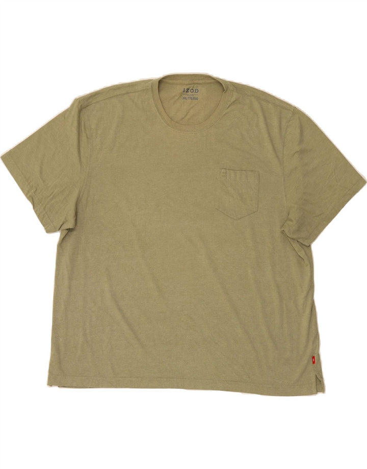 IZOD Mens T-Shirt Top 2XL Green Vintage Izod and Second-Hand Izod from Messina Hembry 