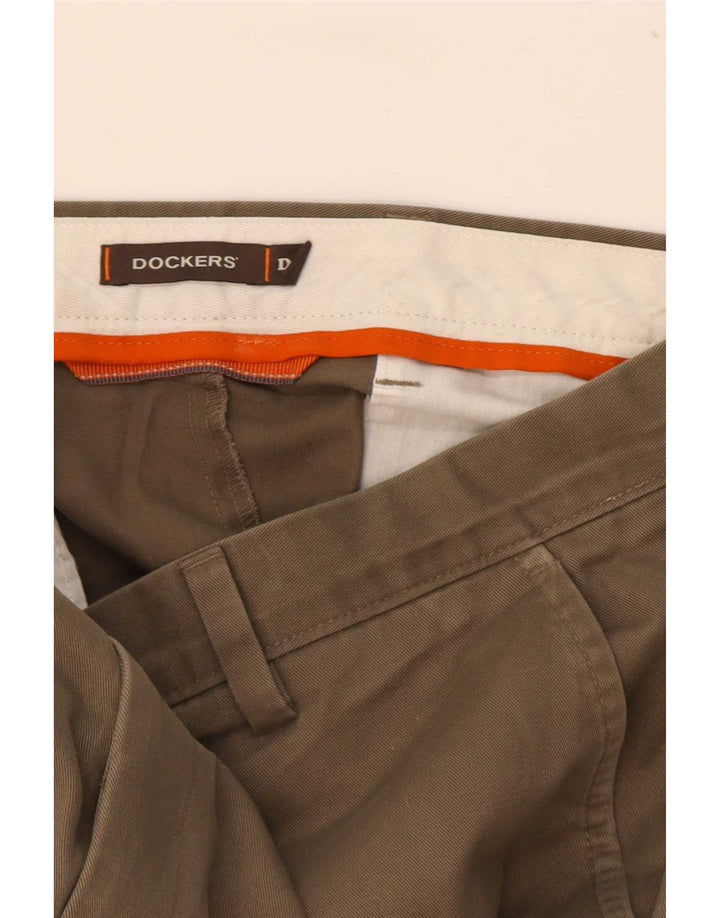 Pantaloni cargo dritti da uomo Dockers W38 L32 cotone kaki