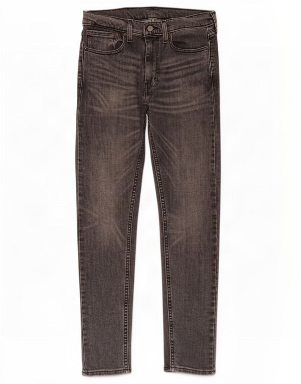 Levi's Uomo 519 Hi-Ball Skinny Jeans W32 L29 Cotone Grigio