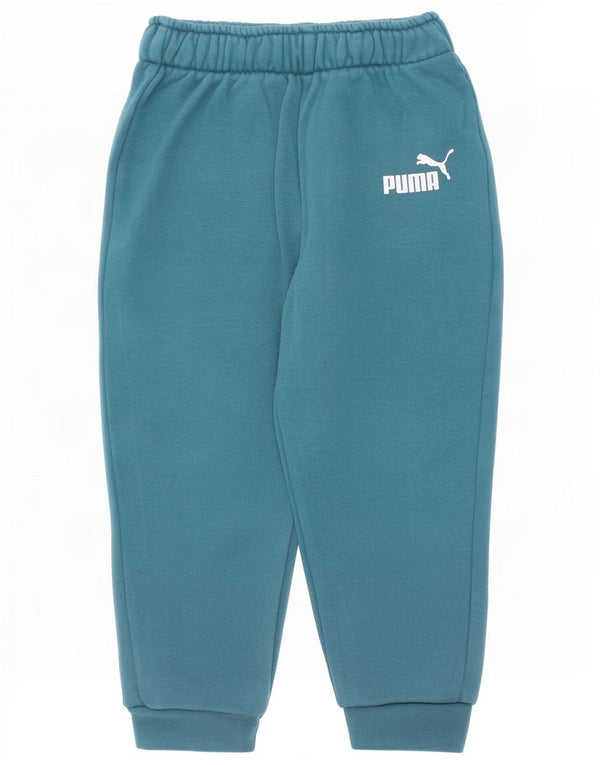 Pantaloni da tuta grafica da ragazzo Puma Joggers 2-3 anni in cotone verde