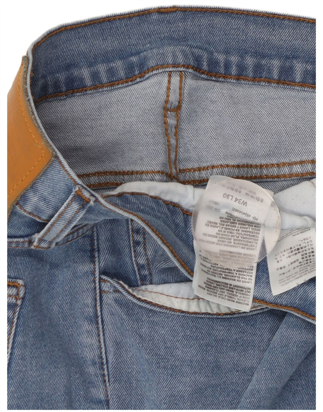 Jeans slim da uomo Levi's W34 L30 cotone blu