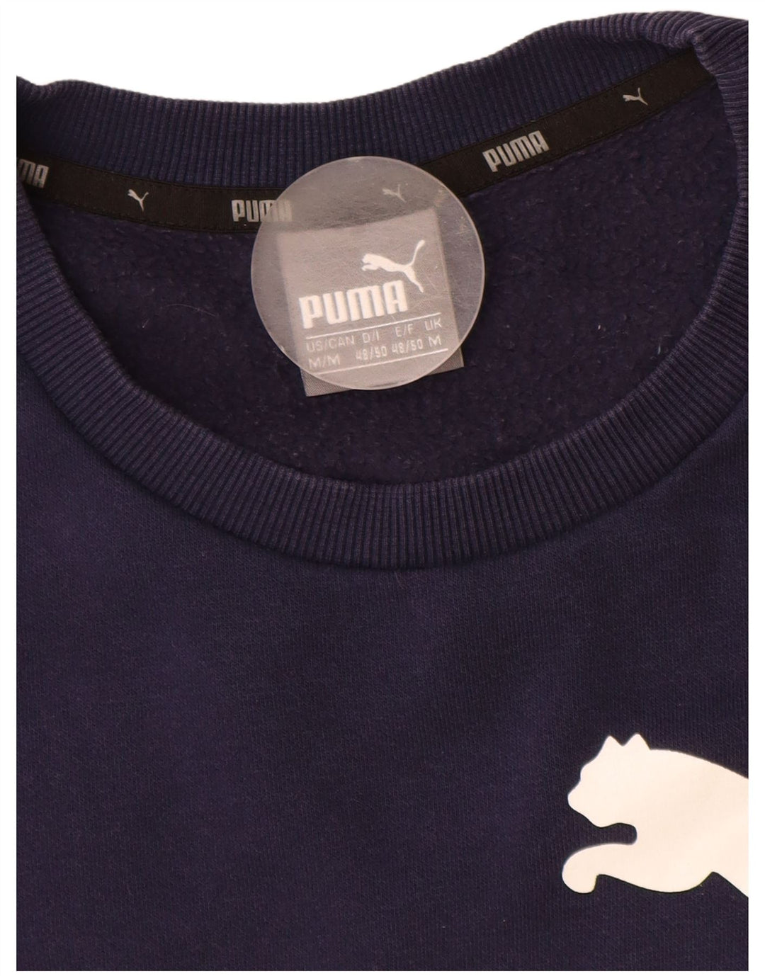 Felpa grafica da uomo Puma, media, in cotone blu navy