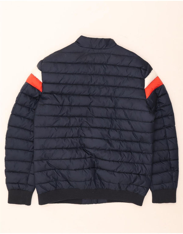 Giacca imbottita da uomo Guess UK 42 XL Poliestere color block blu navy