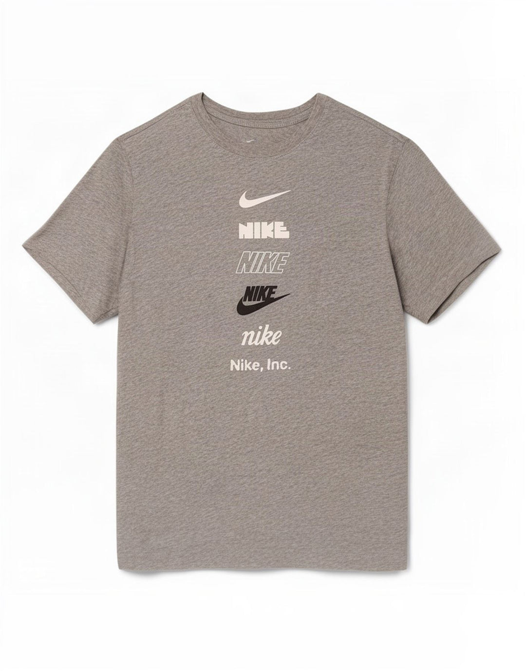 T-shirt grafica da uomo Nike Top piccola grigia chiazzata
