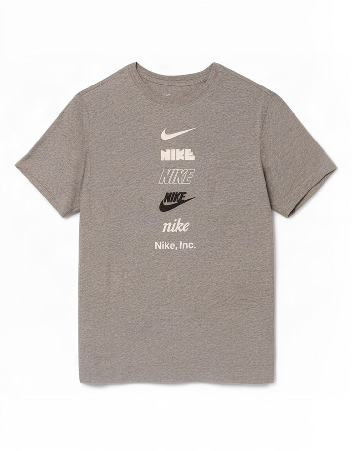 T-shirt grafica da uomo Nike Top piccola grigia chiazzata