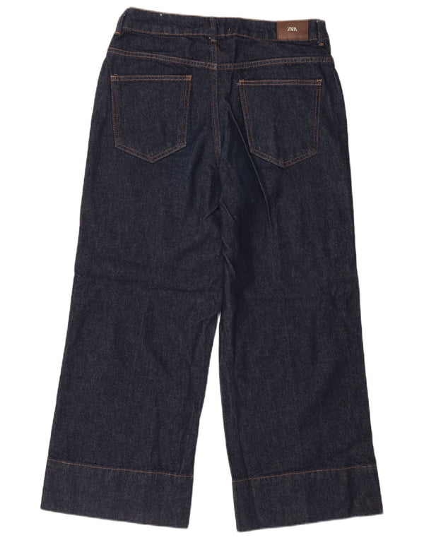 Jeans larghi da donna Zara EU 40 medio W30 L27 cotone blu navy