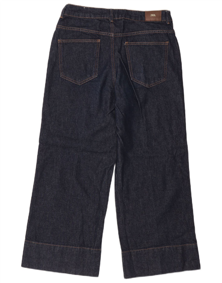 Jeans larghi da donna Zara EU 40 medio W30 L27 cotone blu navy