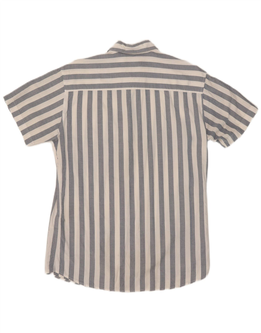 Camicia da uomo a maniche corte Jack & Jones in cotone a righe blu medio