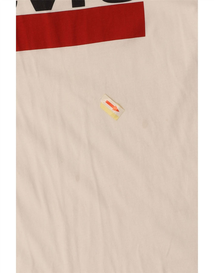 T-shirt grafica da donna LEVI'S UK 6 XS bianca