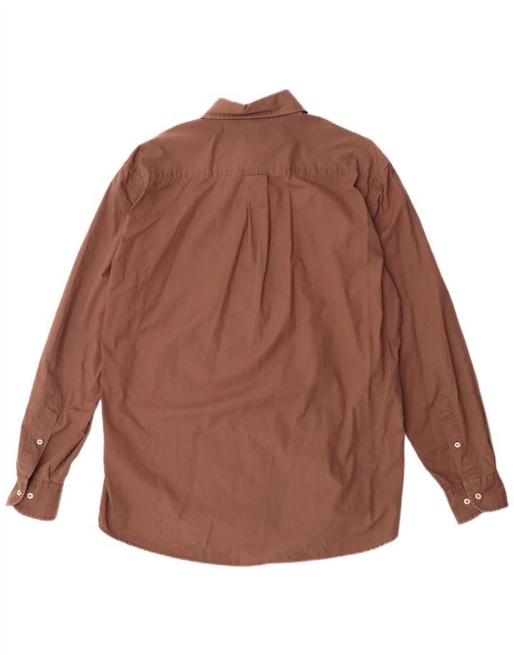 Camicia Kappa Uomo Large Marrone Cotone