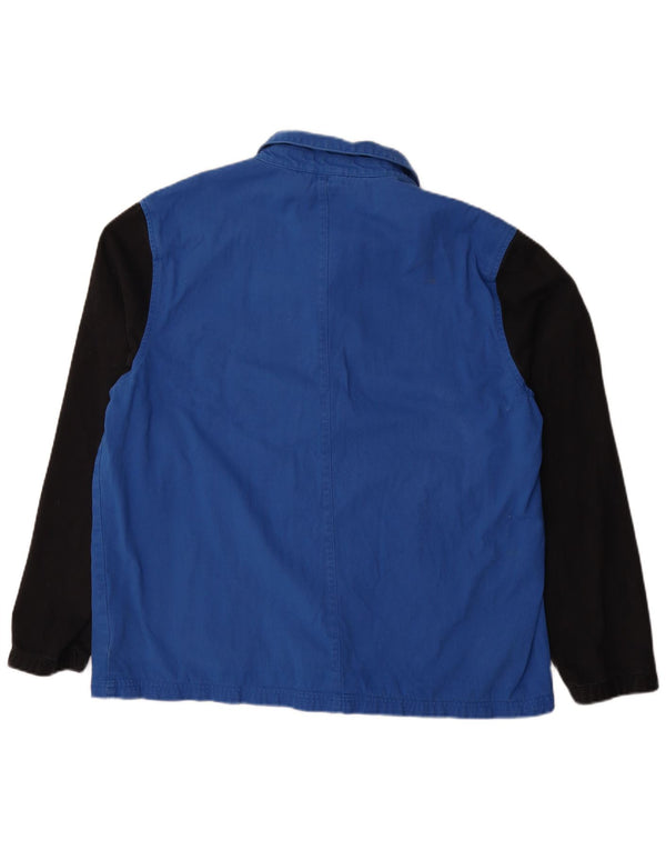 Giubbotto bomber da uomo Lyle & Scott UK 44 2XL Cotone color block blu