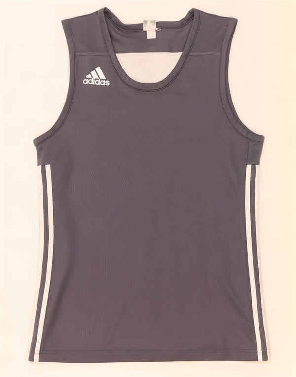 Canotta Adidas da uomo piccola grigia