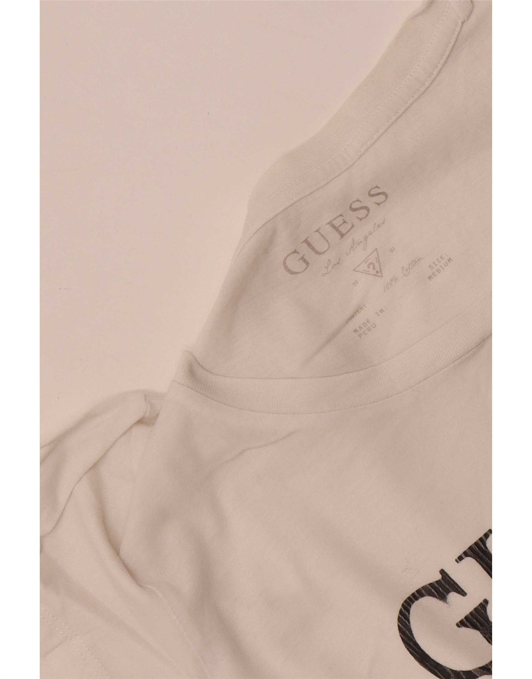 T-shirt grafica da donna Guess Top UK 12 Medium White