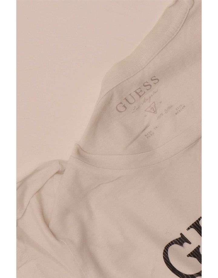 T-shirt grafica da donna Guess Top UK 12 Medium White