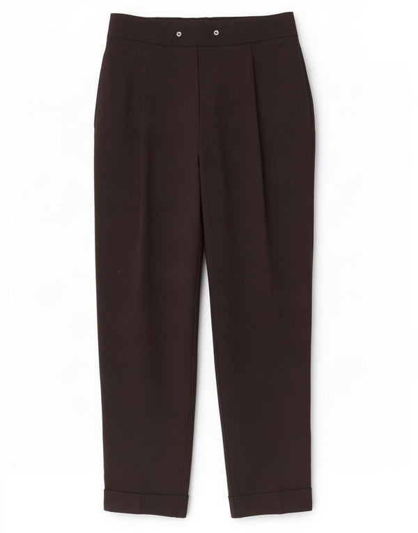 Pantaloni corti affusolati da donna Marks & Spencer UK 10 piccoli W30 L25 neri