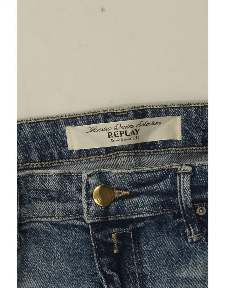 Jeans affusolati effetto consumato Replay da donna W30 L31 Blu