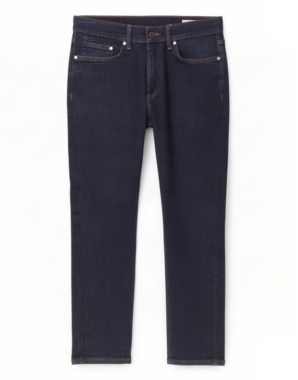 Jeans slim da uomo Marks & Spencer W32 L29 cotone blu navy