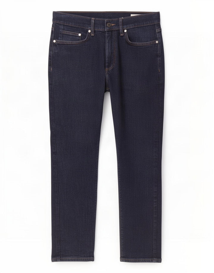 Jeans slim da uomo Marks & Spencer W32 L29 cotone blu navy