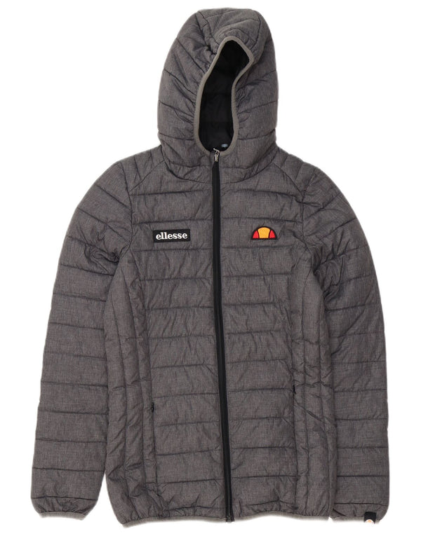 Giacca imbottita con cappuccio da donna Ellesse UK 6 XS poliestere grigio
