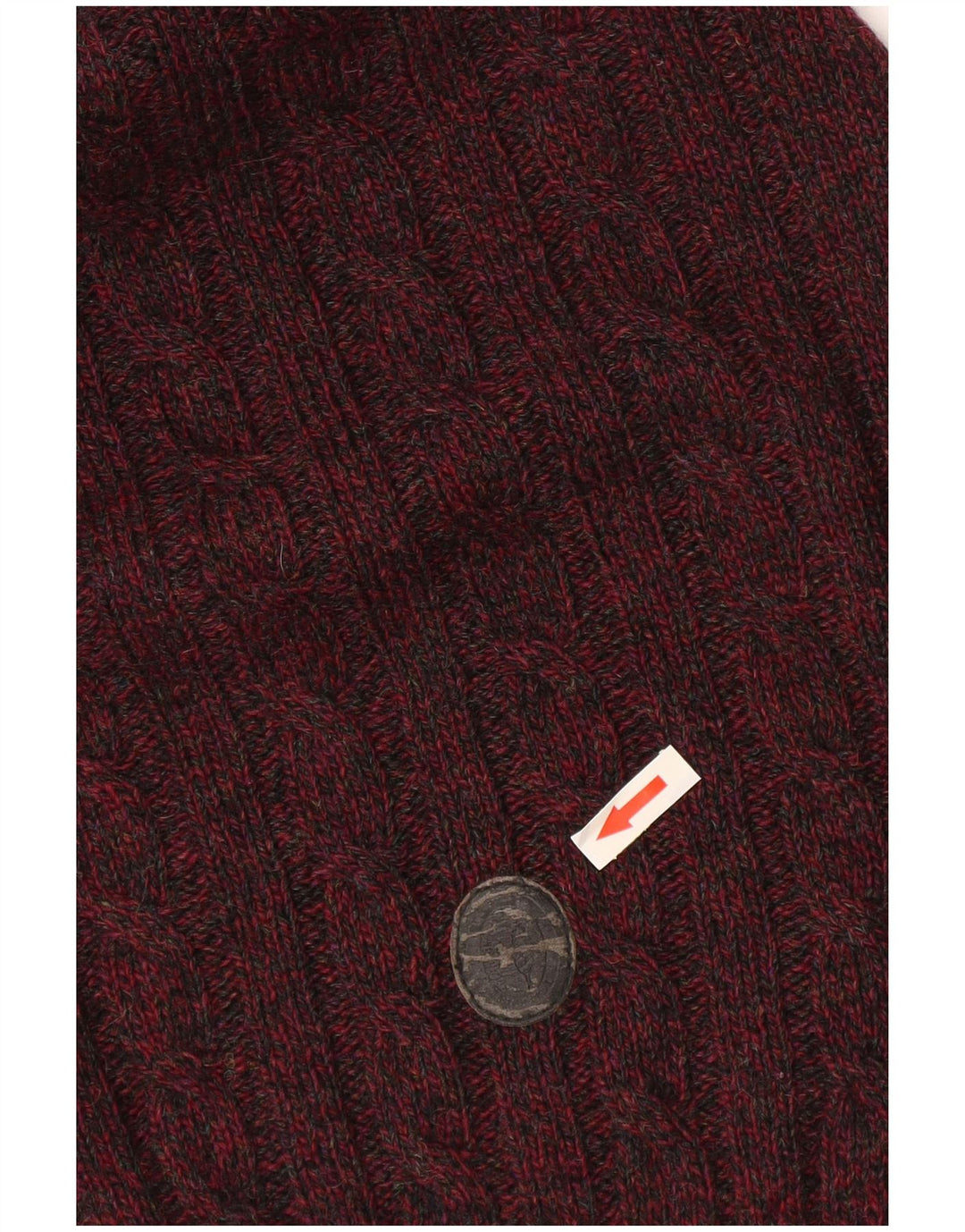 Maglione Maglione Girocollo Uomo Trussardi XL Bordeaux Chiazzato