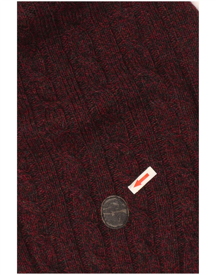 Maglione Maglione Girocollo Uomo Trussardi XL Bordeaux Chiazzato