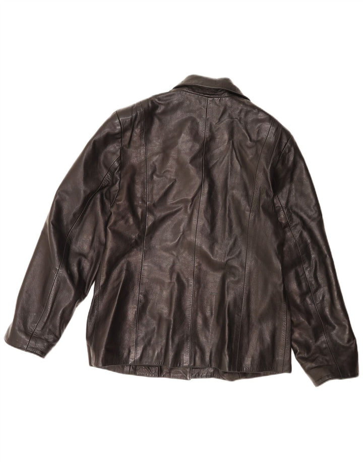 Giacca in pelle da donna Desi IT 46 grande in pelle nera