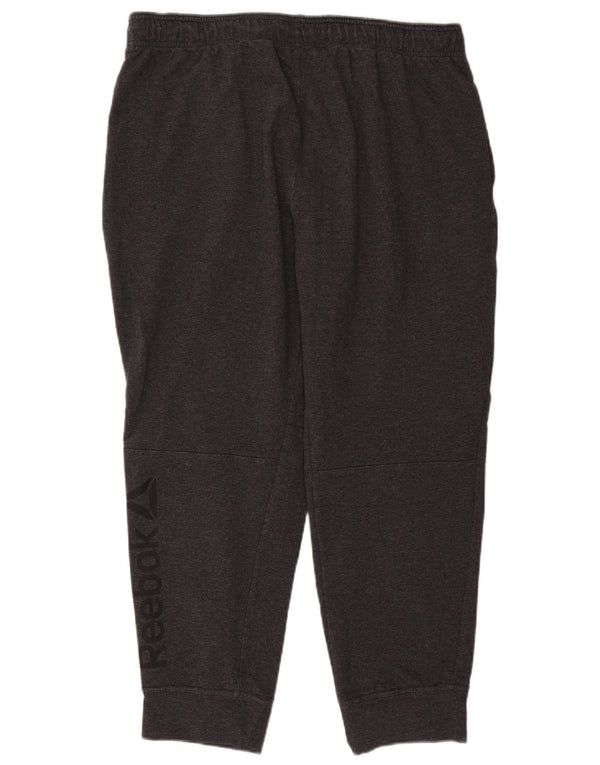 Pantaloni da tuta con grafica Reebok da uomo Joggers 2XL Cotone grigio