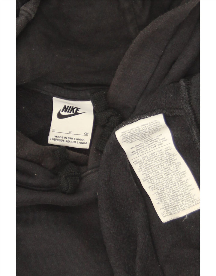 Felpa con cappuccio da uomo NIKE piccola in cotone nero