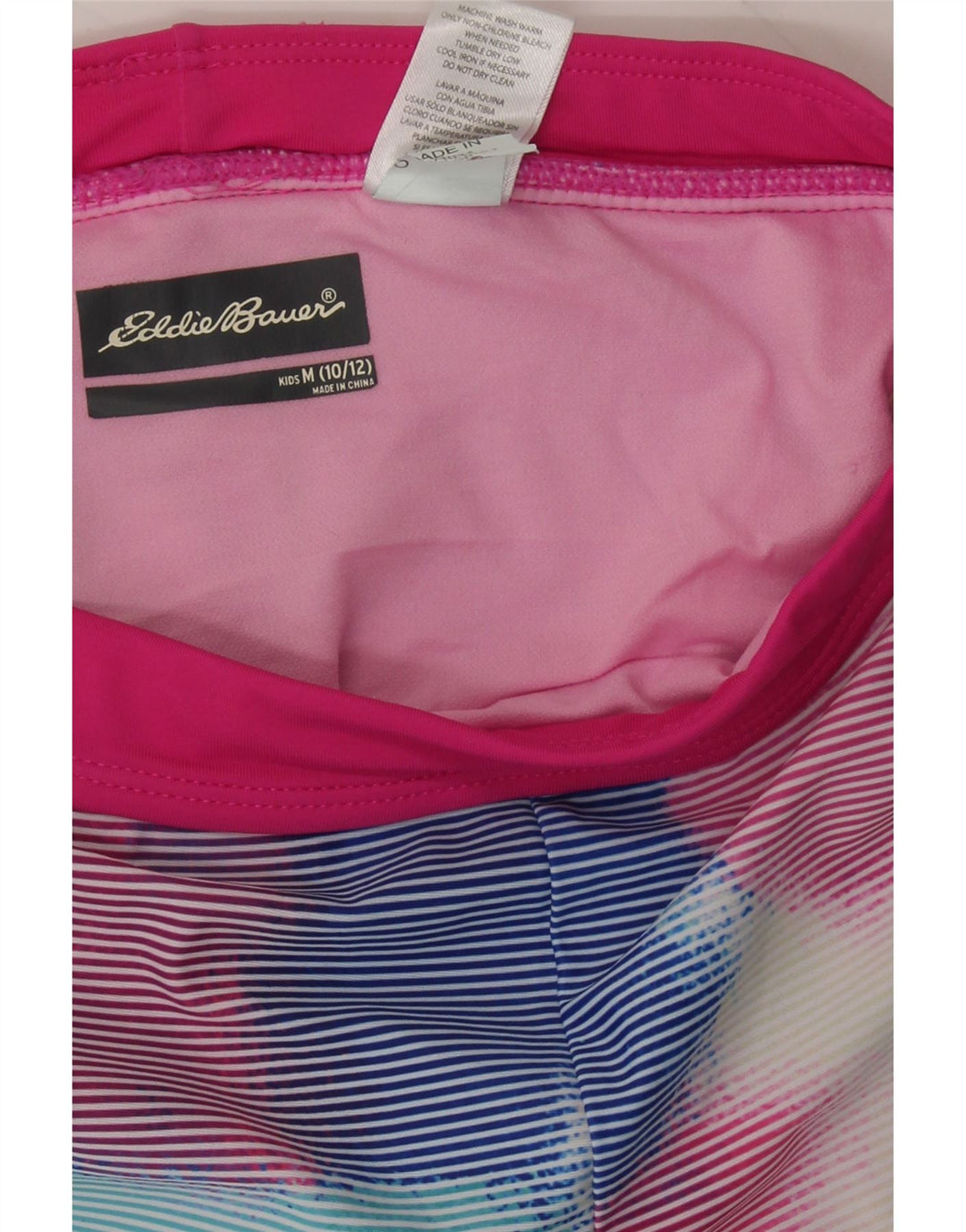 EDDIE BAUER Girls Sport Shorts 10-11 Years Medium Multicoloured Tie Dye Vintage Eddie Bauer and Second-Hand Eddie Bauer from Messina Hembry 