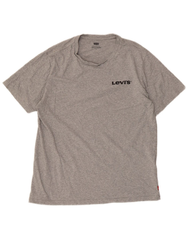 T-shirt grafica da uomo Levi's Top in cotone mélange grigio medio