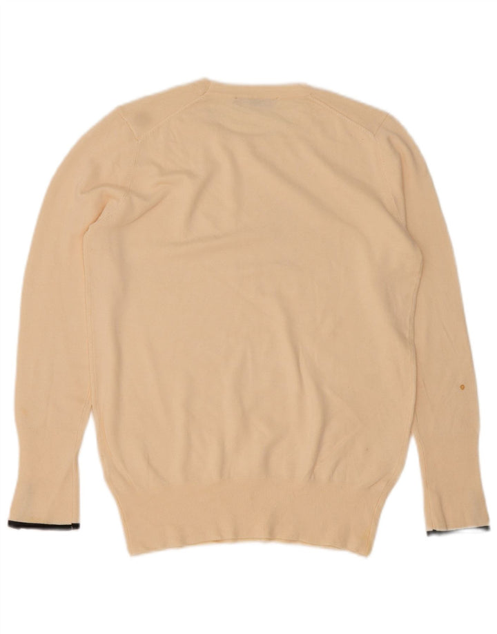 Maglione maglione girocollo da donna Zara UK 14 grande bianco sporco