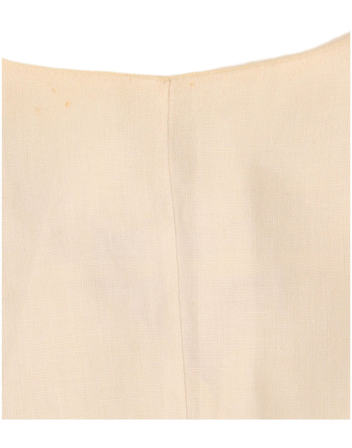 Giacca Blazer da Donna a 3 Bottoni Manica Corta Enrico Coveri IT 44 Medio Bianco