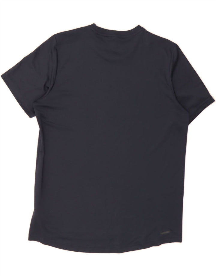 ADIDAS Mens T-Shirt Top Large Navy Blue Vintage Adidas and Second-Hand Adidas from Messina Hembry 