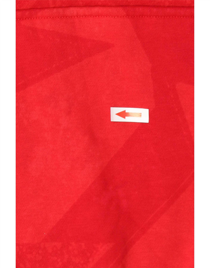 Felpa con cappuccio da uomo Jordan Large rossa geometrica in cotone
