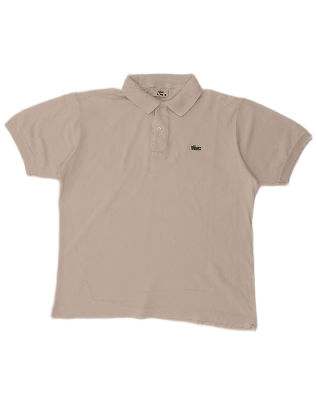Polo da uomo Lacoste taglia 4 media in cotone bianco