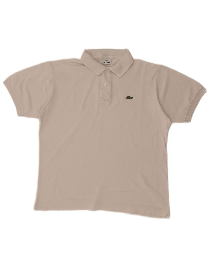 Polo da uomo Lacoste taglia 4 media in cotone bianco