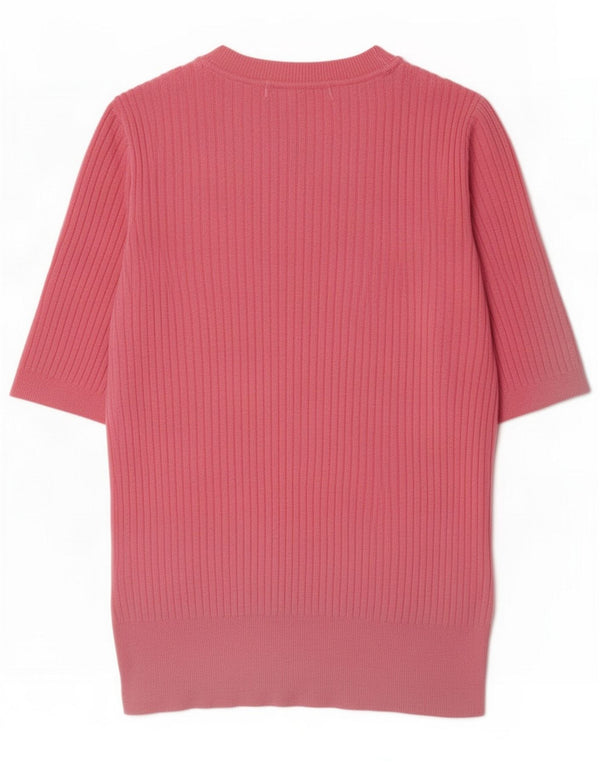 T-shirt da donna Marks & Spencer Top UK 8 Small rosa in viscosa