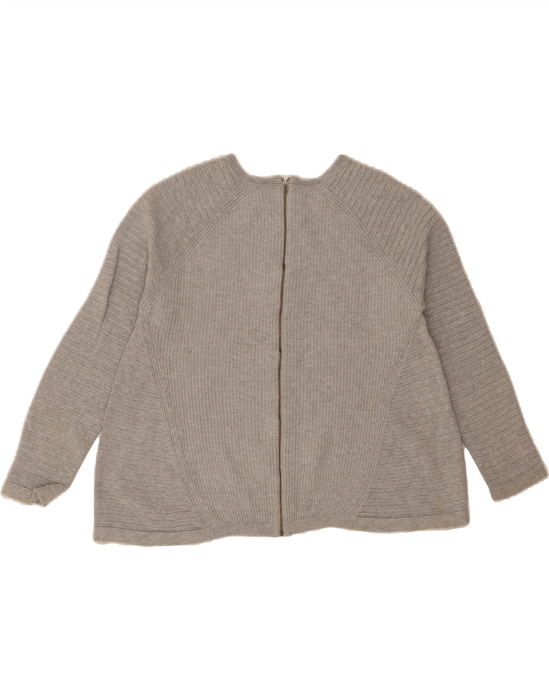 FRENCH CONNECTION Womens Crop Oversized Cardigan Sweater UK 10 Small Grey Vintage French Connection and Second-Hand French Connection from Messina Hembry 